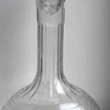 Old molded glass carafe early 20th century