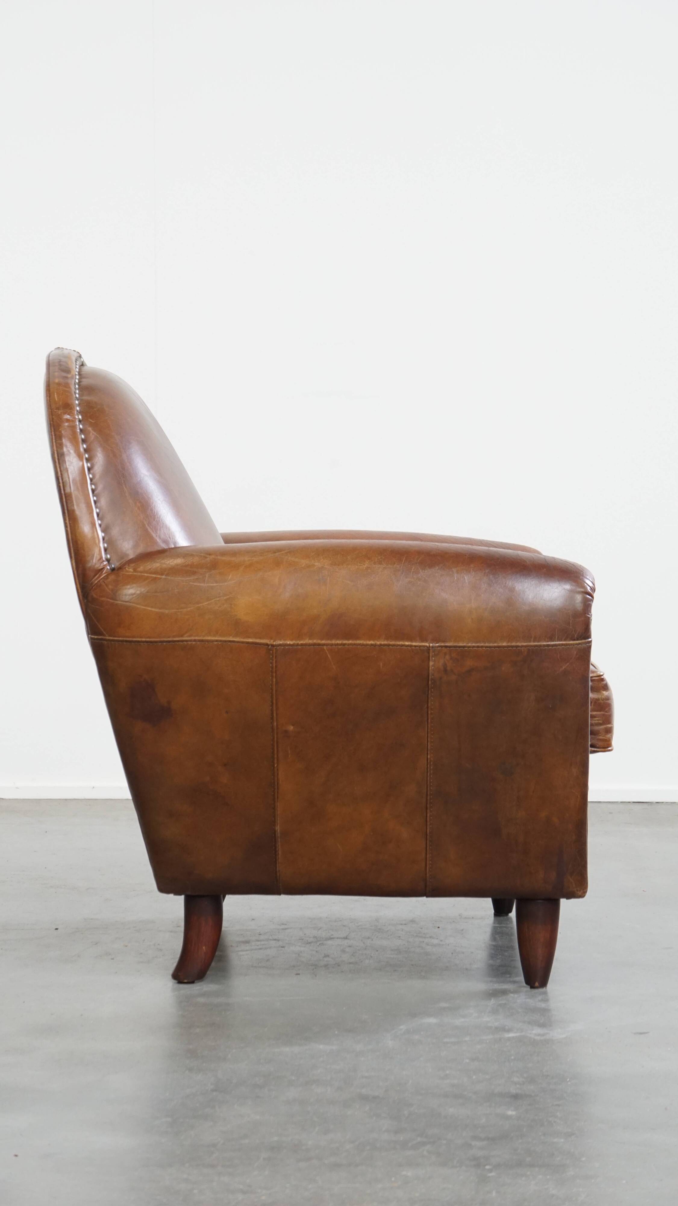 Cowhide Leather Design Armchair