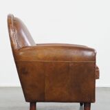 Cowhide Leather Design Armchair