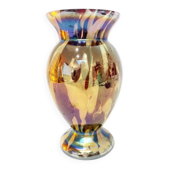 Flamed Murano glass vase, 1930