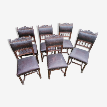 6 chaises Henry II