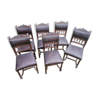 6 chaises Henry II