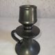Black ceramic candle holder