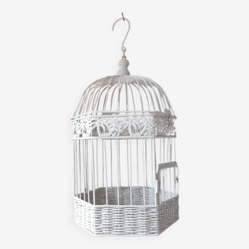 Metal cage, taupe patina, aviary