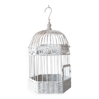 Metal cage, taupe patina, aviary