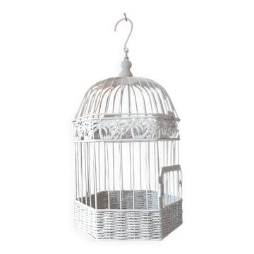Metal cage, taupe patina, aviary