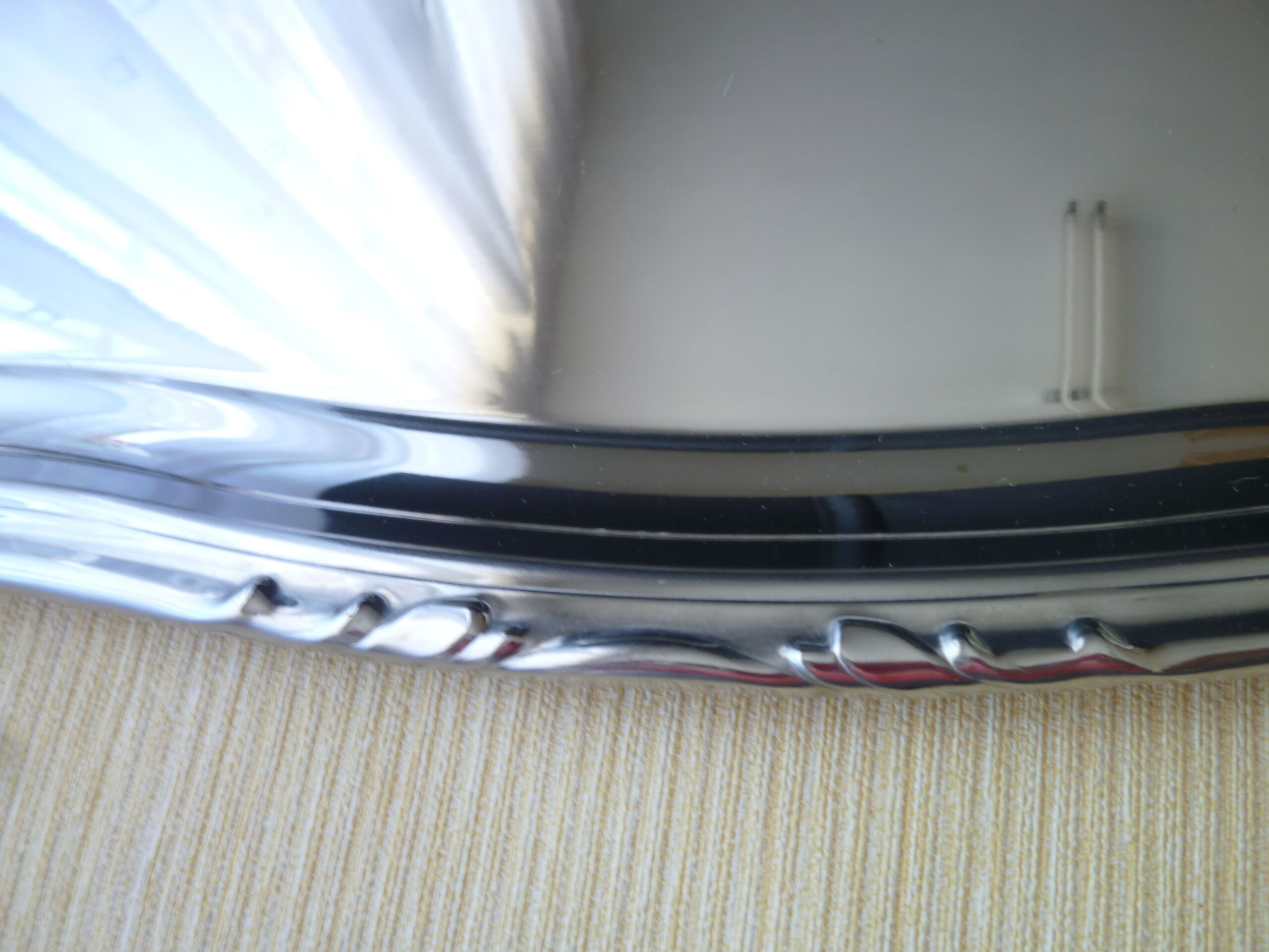 Stainless service tray 18/10 th 44.5 x 32.5 cm