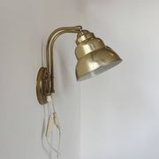 Applique vintage double en laiton, Suède, 1970