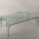 Glass coffee table around 1980