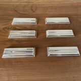 6 silver-plated knife rests Christofle