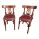 2 Chaises bistrot style Baumann simili cuir vintage 80s café Paris Montmartre