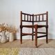 1950s turned wooden corner chair