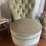 Fauteuil crapaud en velours