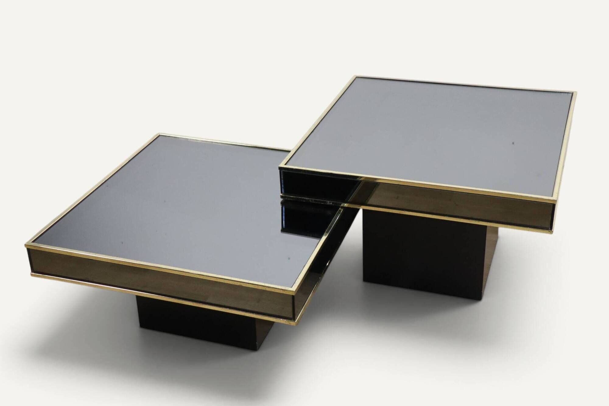 Modular coffee tables edition Cidue, by Willy Rizzo from the 1970s.