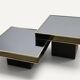 Modular coffee tables edition Cidue, by Willy Rizzo from the 1970s.