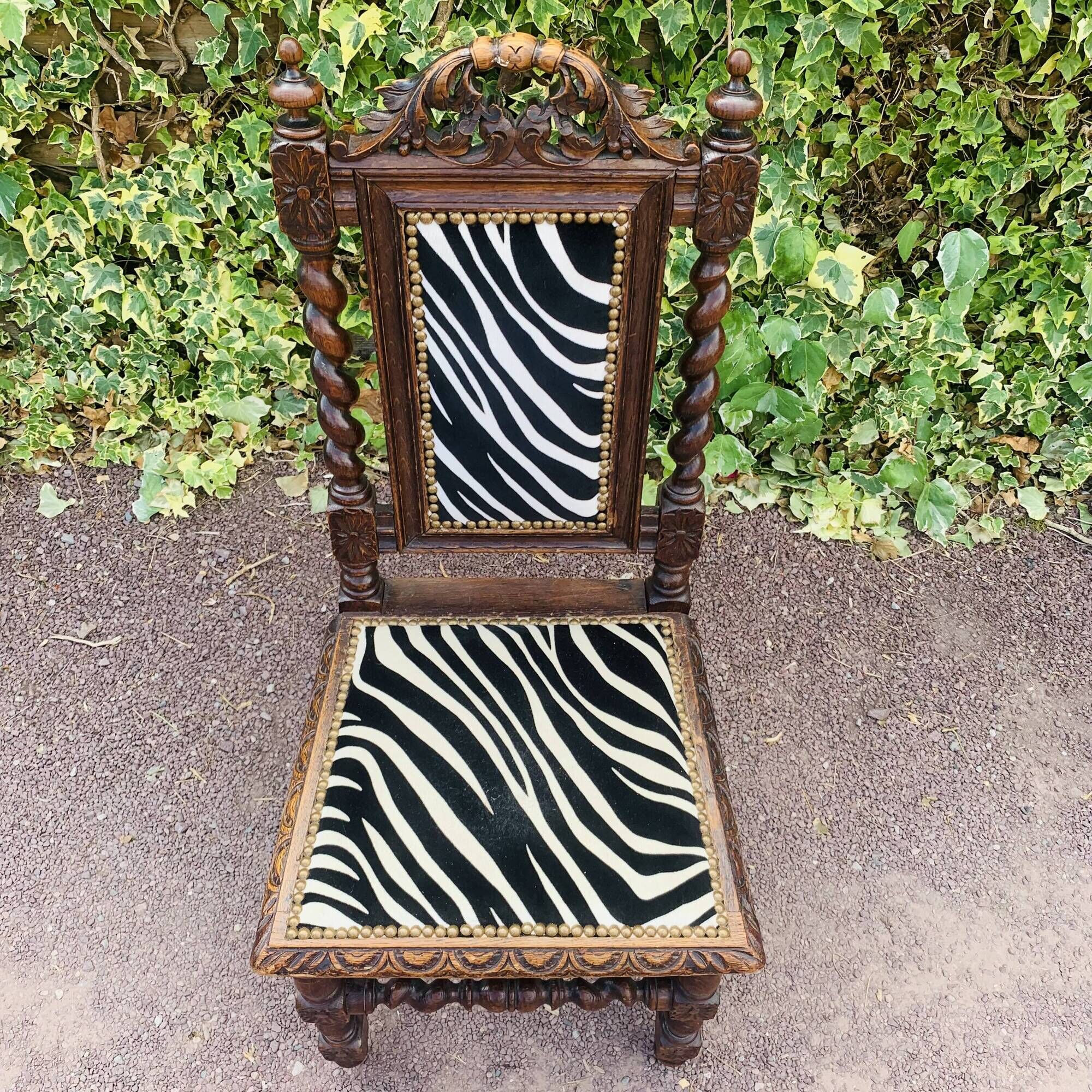 Antique carved wooden chair
