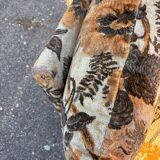 Canapé convertible vintage en velours