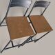 Paire de tabourets de bar design industriel - Métal noir et bois