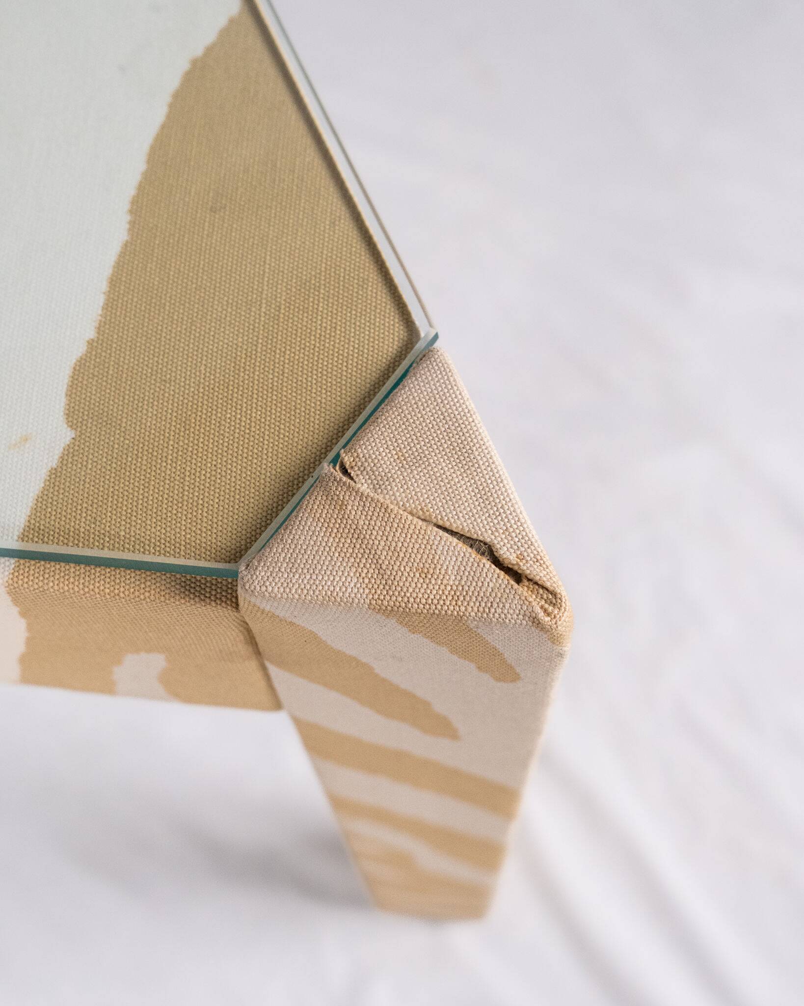 Set of nested tables upholstered, Pierre Frey, 1970s