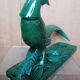 Pheasant statue sculpture glazed ceramic Ch.Lemanceau Art Deco