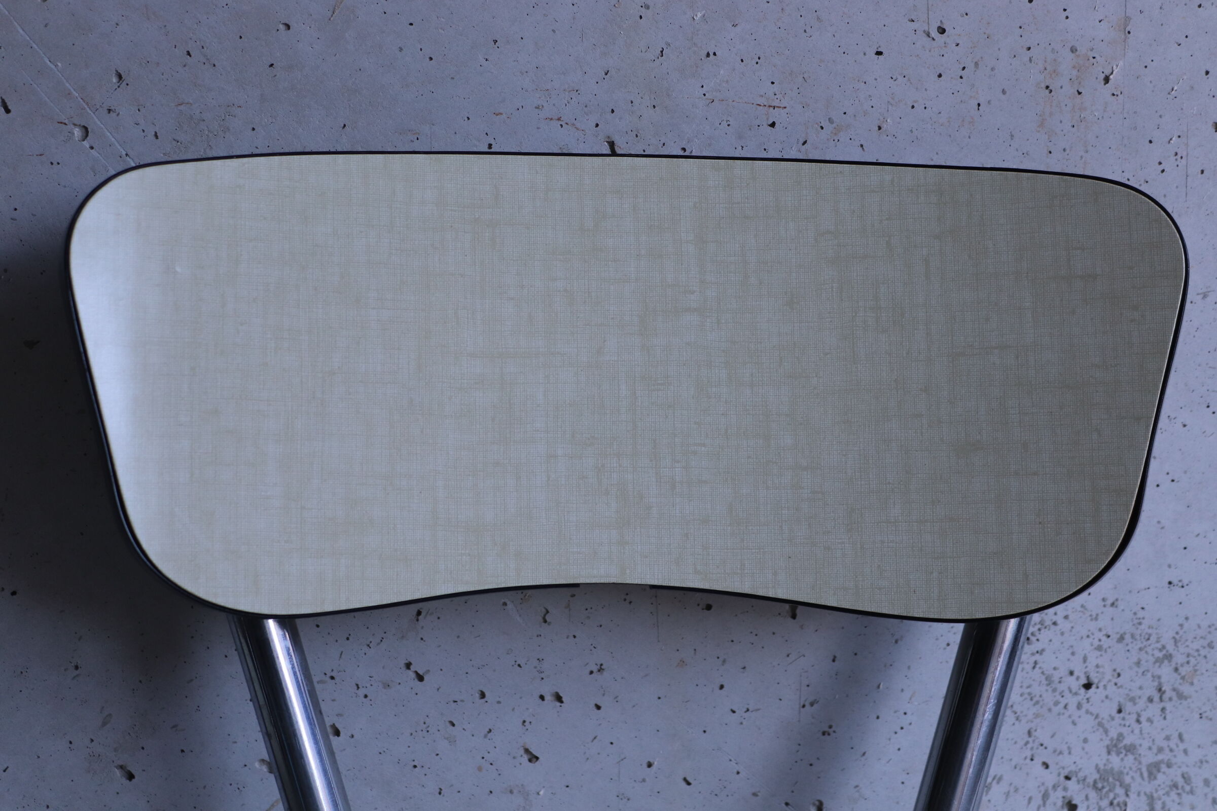 3 chairs in formica cream and khaki 50s