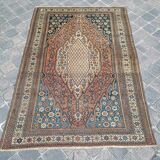 Tapis d'orient persan ancien fait main mazlahan 1,9 x 1,3 m