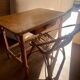 Small children's desk in rattan