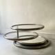 Removable coffee table in chrome, glass & mirror by Milo Baughman, design 1970.