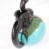 Decorative ceramic pitcher
