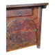 Solid wood sideboard with forged locks