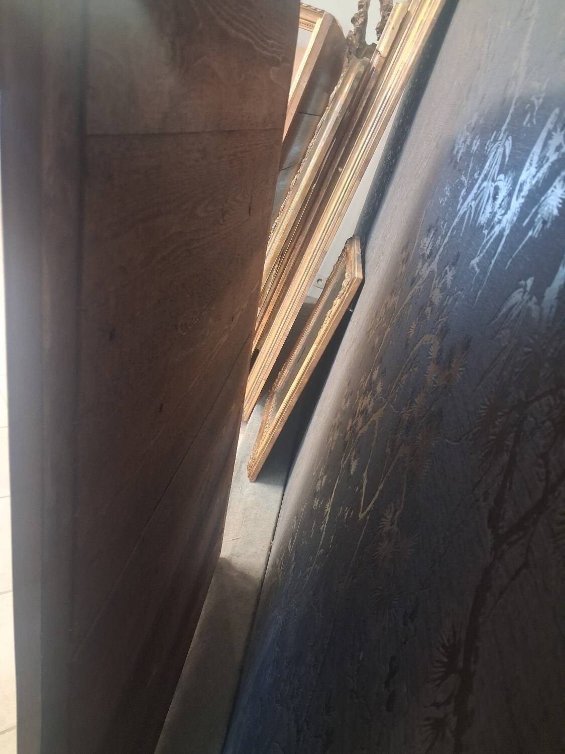 Louis Philippe mirror with pediment 154 x 98