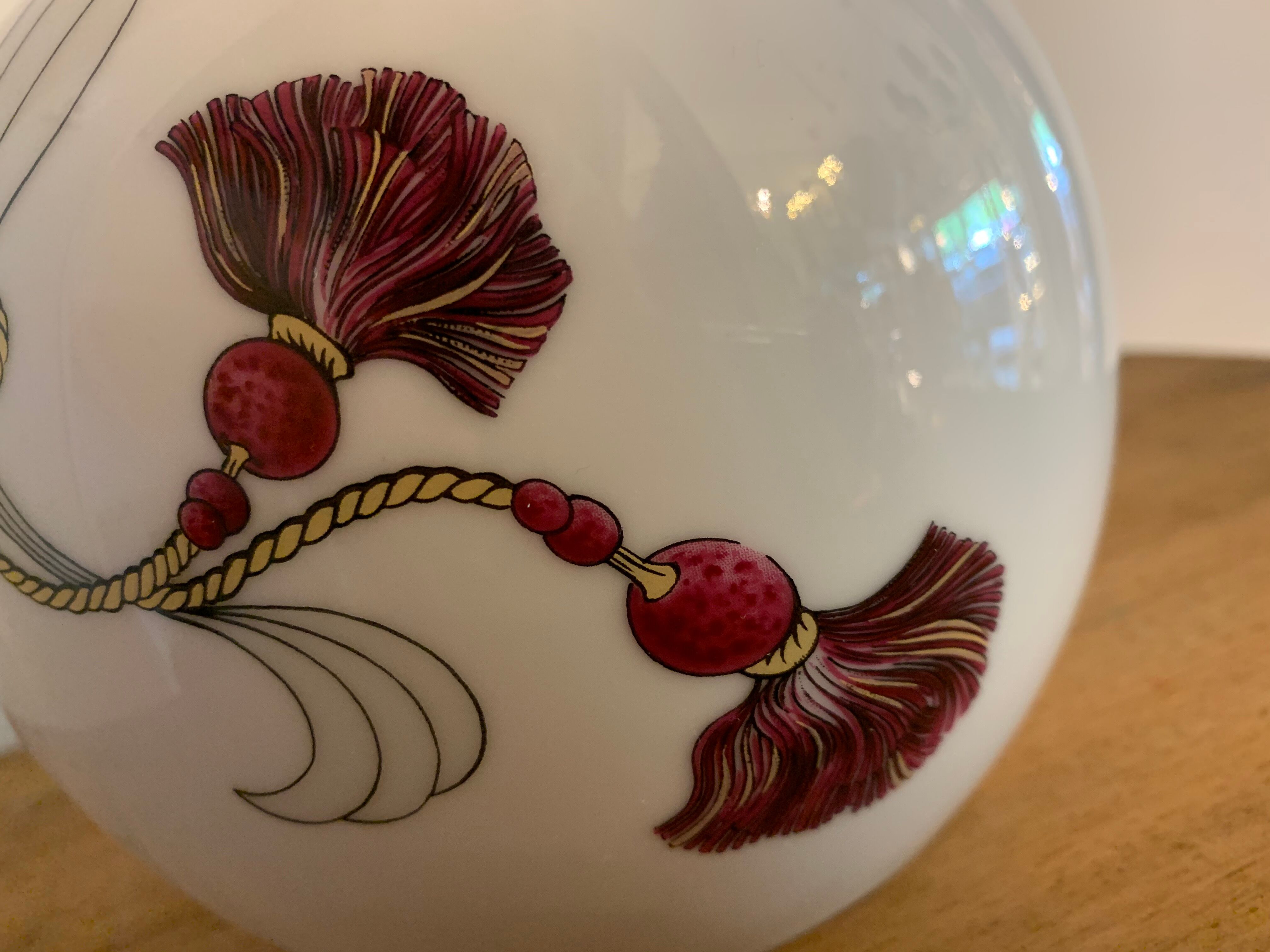 Tharaud Limoges porcelain ball vase