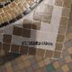 • Large marble art mosaic, Romanesque inspiration - 50 cm