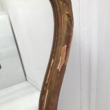 Gilded wooden mirror decoration shell Louis XIV