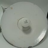 Duo of enamelled sheet metal wall lamps