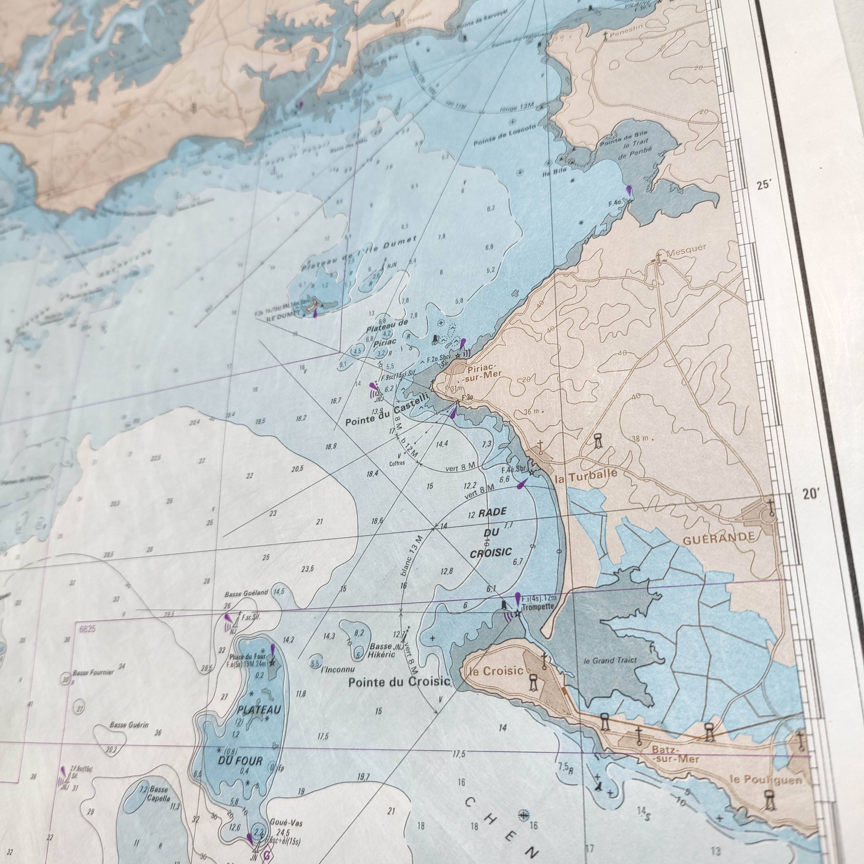 Map of Finistère and Morbihan, west coast of France