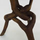 Coffee table, side table in Kola wood from the 1960s.