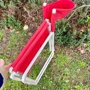 Vintage red folding chair