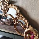 Large golden mirror 90x120cm