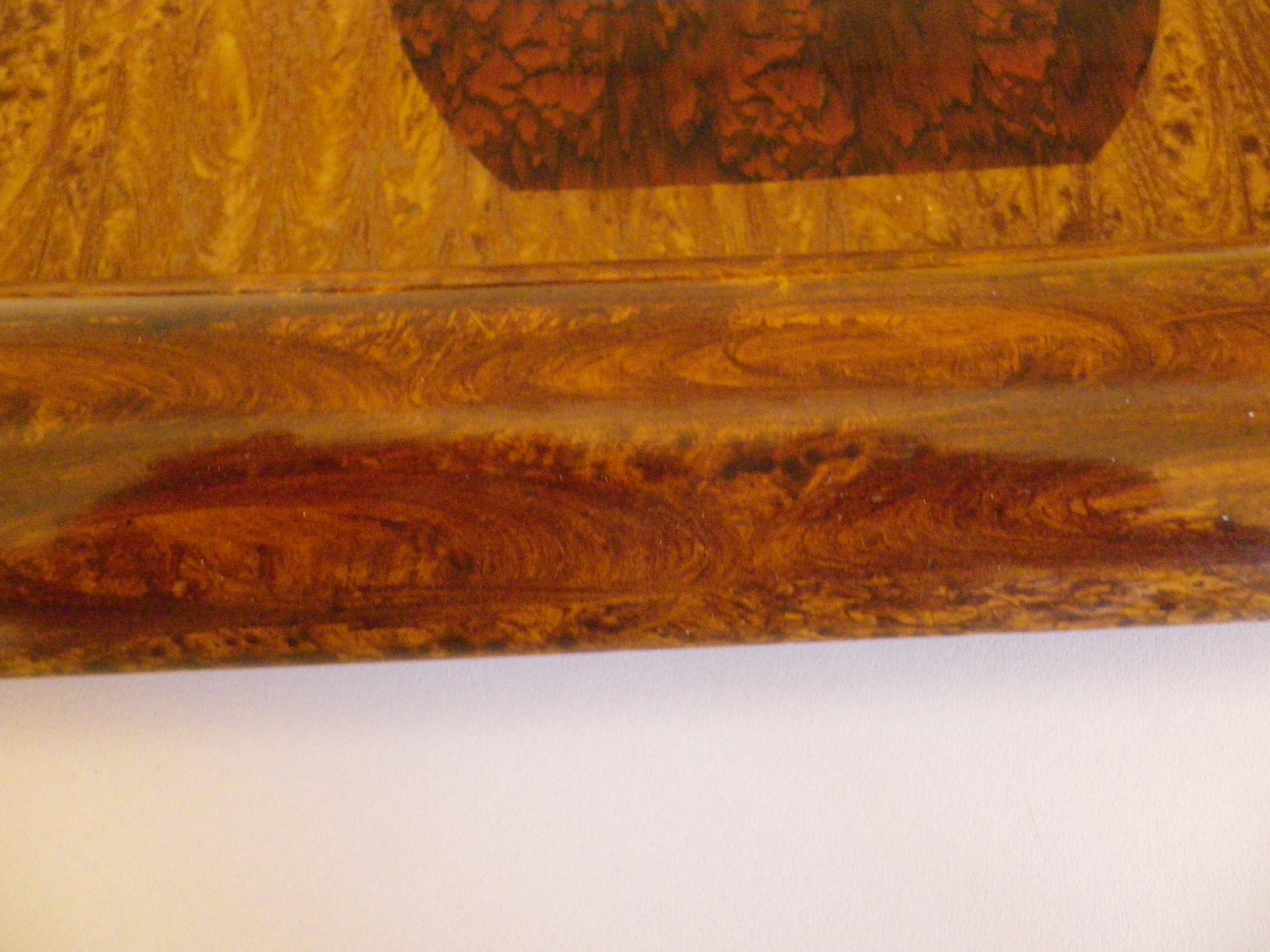 Plateau, serving - Wood, glass, metal - about 1940