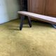 Banc campagne assise bois brut