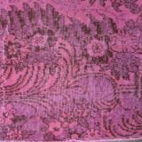 Pink Handknotted Floral Rug sku2356