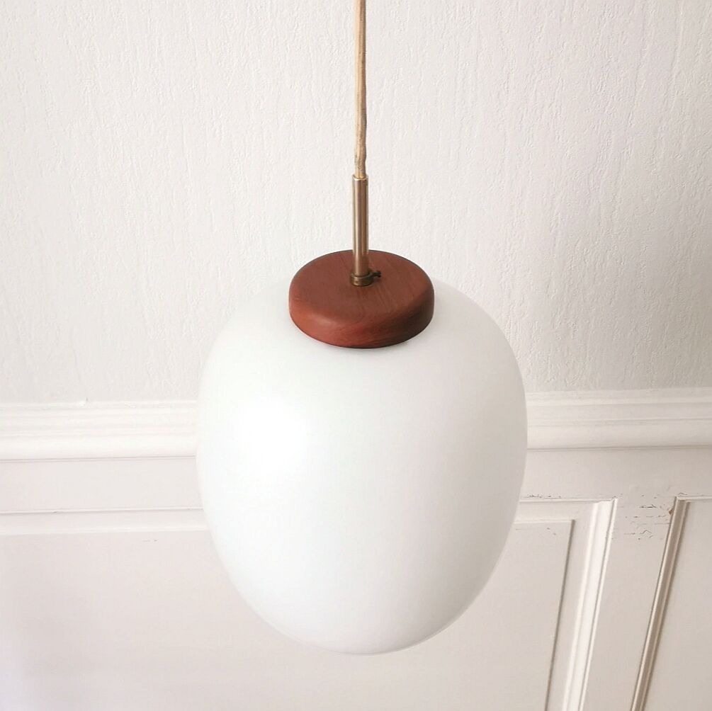 Pendant lamp "Kina" by Bent Karlby, Lyfa, 1950