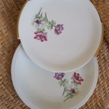 Duo of porcelain anemone dishes