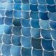 Round table zelliges handmade fish scales 12 people