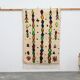 Handwoven coloured wool rug, 155 x 105 cm - P465