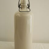 Glazed stoneware bottle - beige/cream