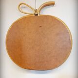 Rattan apple mirror