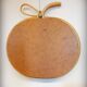 Rattan apple mirror
