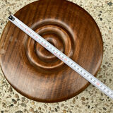 Brutalist wooden stool